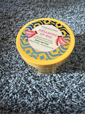 Bath & Body Works Dreaming of Rio Body Butter - Yellow & Blue Accents